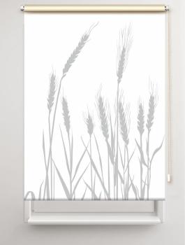 Rollo cereal 24 - blanco lichtgrau , Rollo, Motivrollo, Rollo mit Druck, Fotorollo, bedrucktes Rollo, Fensterrollo,verdunkelndes Rollo, Sonnenschutz Rollo